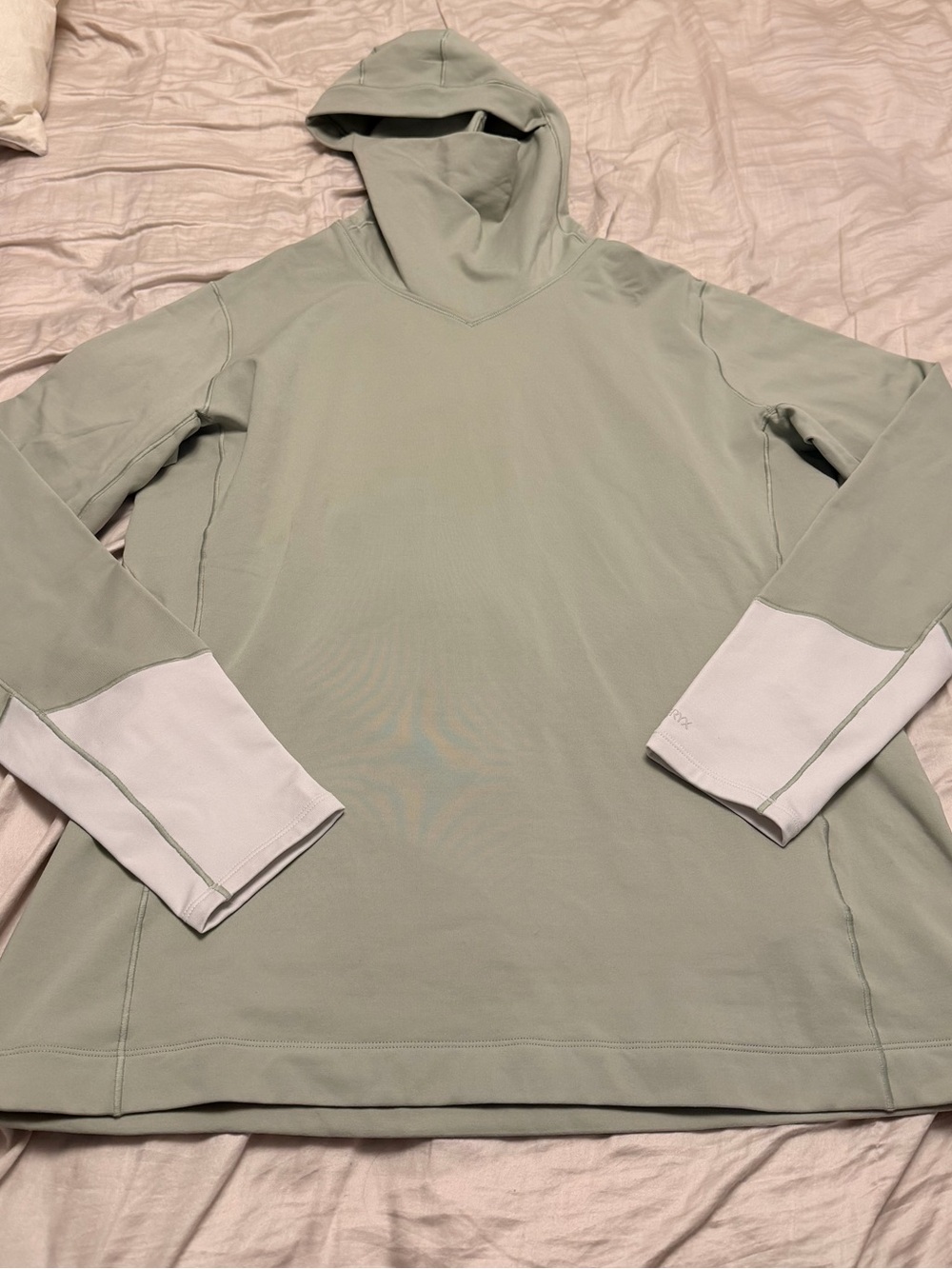 Brand New Arc'teryx Light Sage Rho LT Hoody with White Trim